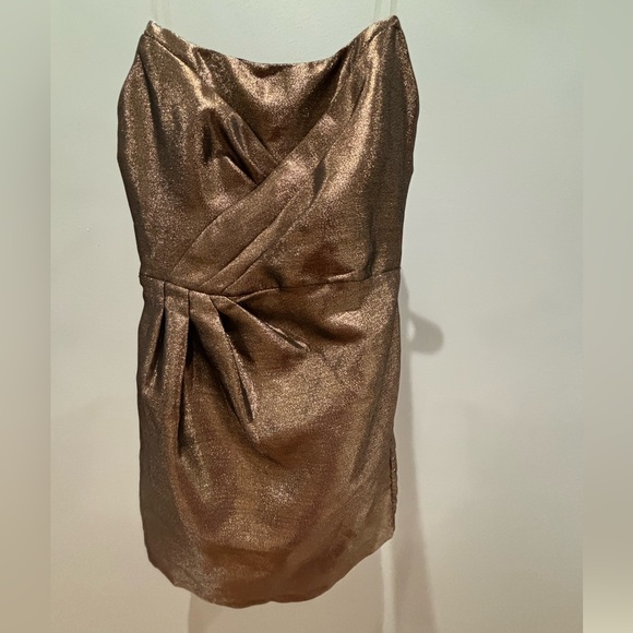 NWT Strapless metallic DO + BE dress size small - Picture 3 of 5